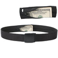 Unisex Anti-Theft Travel Wallet Security Belt Sport Style Fabric Waist Belt Zipper Closure Colorful Logo Outdoor Use