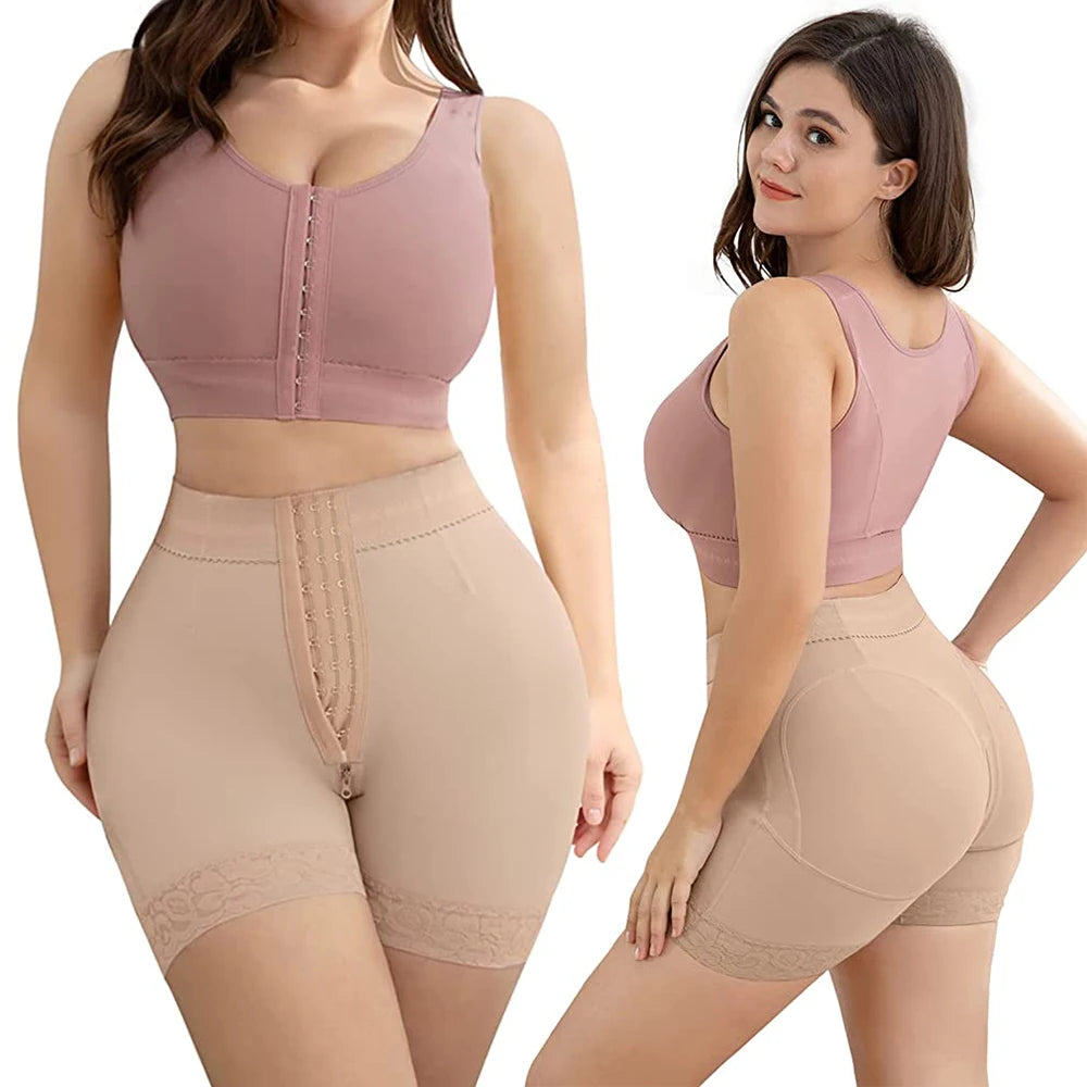 Medium Control Eco-Friendly Breathable Waist Trainer and Body Shaper Butt Lifting Tummy Control Shorts with Sexy Design