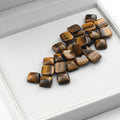 Custom-made Natural tiger Eye square Cabochon Gemstones Small-sized Gemstones Small Batch Orders High-quality Gemstone Supplier
