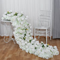 Customizable Artificial Long Flower Bouquet Table Rose Row Centerpiece Flower Ball for Graduation Wedding Stage Decoration China