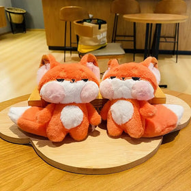 Cartoon Soft Stuffed Animal Toys Cute fox Keychain Birthday Valentine's Day Christmas Gifts Big Tail Fox Plush Keychains Toys