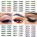 New Matte Glitter Peel Off Eyebrow Eyelash Face Decoration Eyeliner Tattoo Sticker