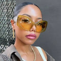 Fashion Female Unique Designer Big Frame Retro Sun Glasses Vintage Custom Trendy Oversized Women Shades Sunglasses