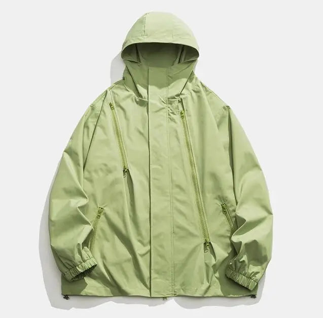 Men Custom logo Design Nylon Waterproof Outdoor Coat Sports Running Windbreaker Jacket for Men