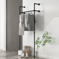 Boutique Heavy-Duty Wall-Mounted Clothing and Jewelry Rack Space-Saving Disassemble Hanging Garment Bar for Kitchen Bathroom
