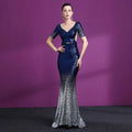 1256 New Celebrity Party Birthday Slimming Host Long Style Evening Dress Female