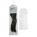 Hair Storage Bags Non Woven PVC Window Hair Extensions Storage Wig Packaging Bag With Hanger