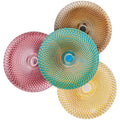 Wholesale 13 Inch Colored Pineapple Grain Electric Glass Charger Plate
