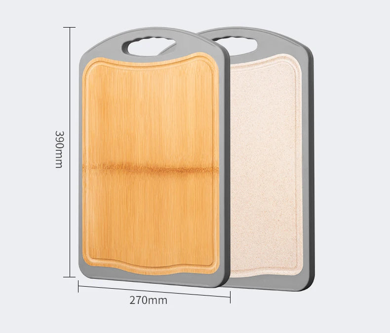 Household Chopping Blocks Mildew Proof Solid Wood Accounted for Stainless Steel Wholesale Chopping Board