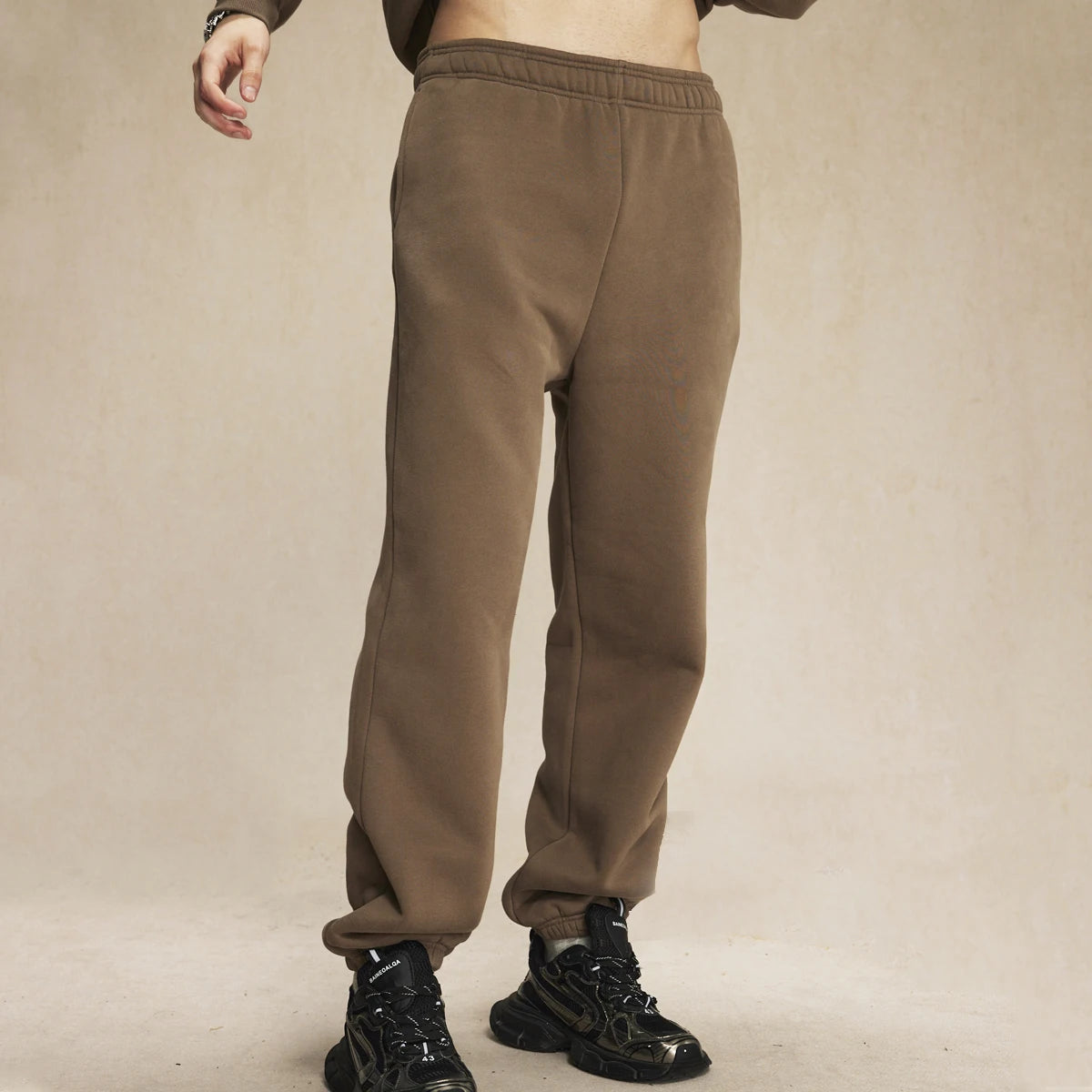 OEM Men Loose Sport Joggers Pants Unisex Blank Oversize Acid Wash Heavy Sweatpants Custom Logo Baggy Wide Leg Track Sweat Pants