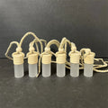 Empty Scrub Car Perfume Bottle Air Freshener Car Pendant Essential Oil Bottles Silk Screen Threaded Cap Cosmetic Glass Bottle