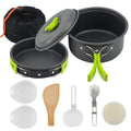 Highest Quality Non-Toxic Anodized Aluminum Camping Cookset  Mess Kit for Backpacking Gear Camp Kitchen Equipment