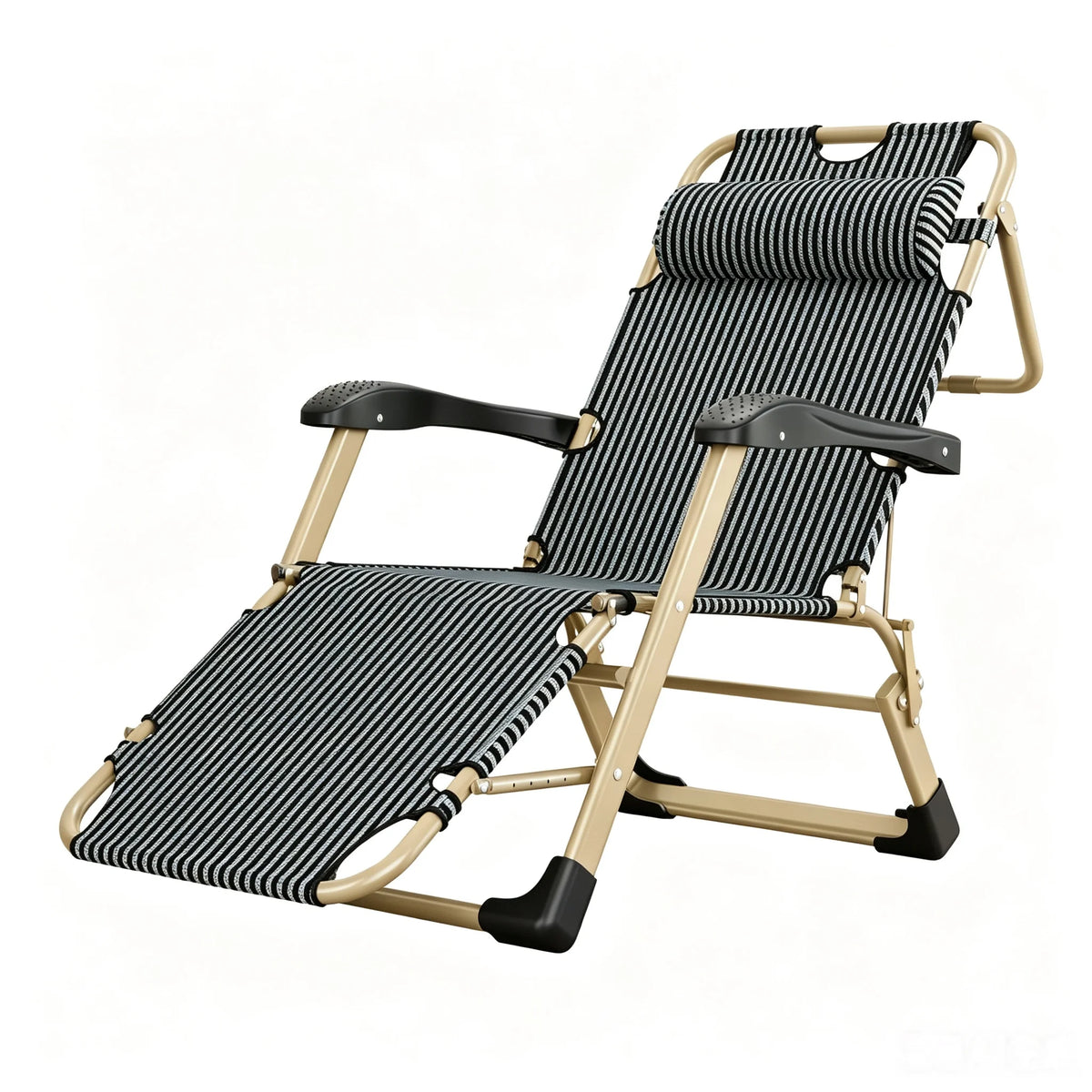 Outdoor High Quality Light Cheap Adult Portable Metal Folding Cot Bed & Chair With Arm MegaBDM