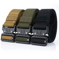 2025 New Arrival Men's Tactical Belt Heavy Duty Webbing Belt Adjustable  Tactical Style Nylon Belts with Silver Metal Buckle