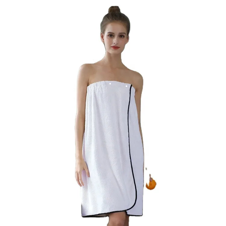 Best Price Beauty Salon Bath Skirt Bath Towel Coral Velvet Quick Drying Super Absorbent Spa Bath Body Wrap Towel