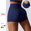 New Seamless High Waist Yoga Shorts Fitness Running Yoga Pants Outdoor Riding Sports Shorts