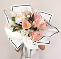 Tondo Waterproof Black White Korean Flower Wrapping Paper for Flower