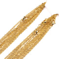 Round Link Stainless Steel Chain 18K Gold Plated Necklace Chains Jewelry Link Accessory for Jewelry Making