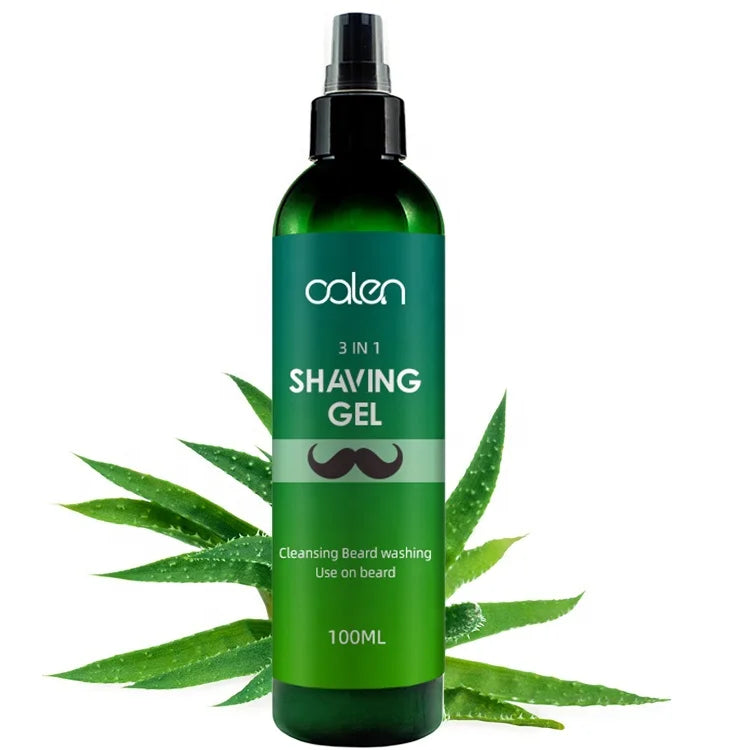 Private Label Softening Moistuzing Barber Mens Beard Care Shaving Gel