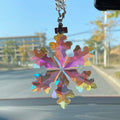 New Design K9 Crystal Star Ornament Snowflake Hanging Christmas Gift for Wedding Decor Crystal Snowflake