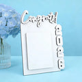 Customized Congrats Wooden Photo Frame Sublimation Blank 2026 MDF Plaque