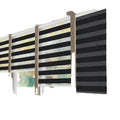 Zebra Blinds Custom Modern Window Roller Blinds Double Layer Polyester Shades Curtains Spring Built-In Plastic Material Plain