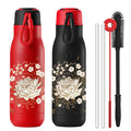 350ml 500ml Wholesale Stainless Steel Water Bottles with Strap Travel Portable Vacuum Flask Insulated Water Bottles