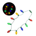 Jumbo Glowing Light Flashing Bulb Necklace Christmas Party Accessories for Home Xmas New Year Promotional Party Supplies