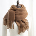 Faux Cashmere Scarf for Women Winter Woven Scarf With Tassel Design Warm Scarves Wholesale 2021
