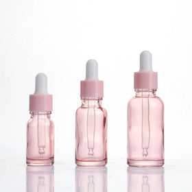 Beauty Packaging Glass Skincare Dropper Bottles 5ml-50ml with Silk Screen Printing and Screw Cap