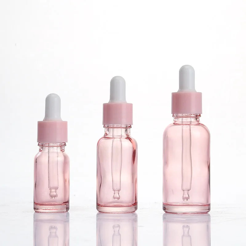 Beauty Packaging Glass Skincare Dropper Bottles 5ml-50ml with Silk Screen Printing and Screw Cap