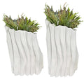 Plant Pots Planters Outdoor Indoor Large Size Decor Fiberglass Flower Pots Irregular Creative Flowerpot
