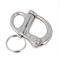 Stainless Steel 304 316 Fixed Snap Shackle Nice Price Rigging Hardware D Ring  Shackle for Marine Mining Lifting Casting