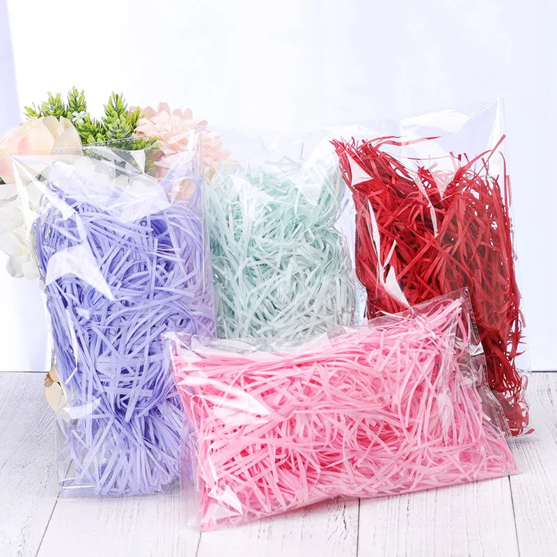 Hot Sale Colorful Silk Paper Gift Box New Packaging for Weddings Christmas Valentines Filled With Ribbon Spool Shredded Paper
