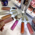 Wholesale Lipgloss Vendor Silver Ied Light With Mirror Lipgloss Tube Custom Private Label Nude Glossy Clear Lipgloss