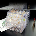 120 Grid Acrylic 5-Layer Drawer Nail Tool Jewelry Storage Box Detachable Square ABS for Other Cosmetics Beauty Accessory Storage