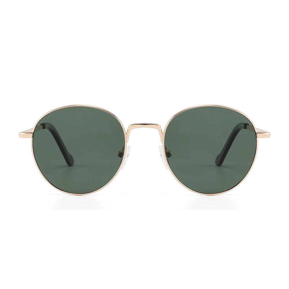 VIFF GLT9040 Wholesale Rimless Round Polarized Sun Glasses Custom Logo Metal Sunglasses