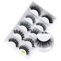 New Arrival 3D Mink Hair False Eyelashes Handmade 5 Pairs Lengthening Strip Lashes Custom Wholesale-20mm 25mm Length Long