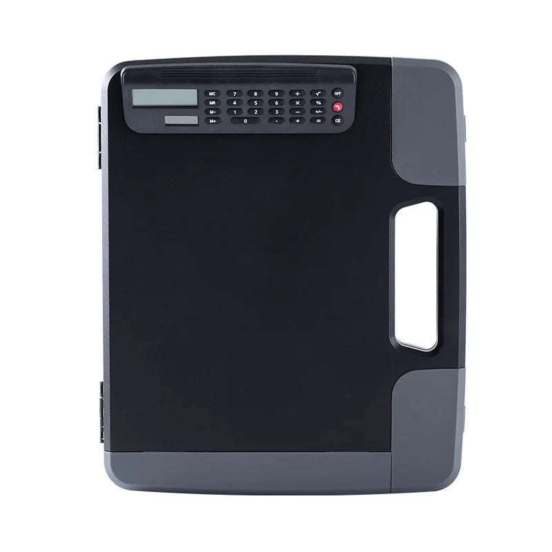 Calculator & Pen Holder Promotional Plastic Clipboard with Storage Nursing Storage Clipboard