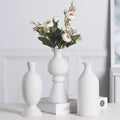 Handmade Frosted Cream Ceramic Vase Small Pottery Hand for Home Decoration Nordic Ins Chinese for Desktop Entrance Foyer Living