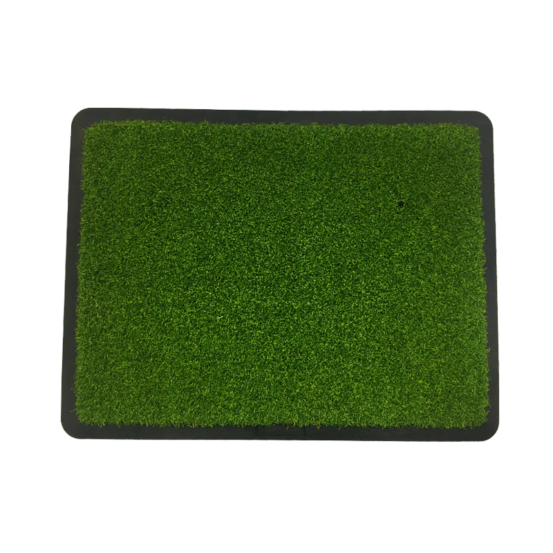45x35x2.5cm Golf Hitting Mat Heavy Rubber Base Portable Golf Practice Hitting Mat with Tee for Indoor & Outdoor Golf Training