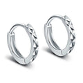 SP New Arrived Cute Style 925 Sterling Silver Flower Shaped Embroidery Hoop Earrings