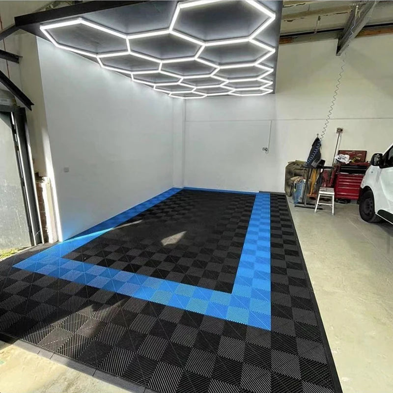 Arlott Interlocking PVC Garage Flooring Tiles Indoor Rib Car Floor Mat for Villa Plastic Vinyl PVC Slab Carpet