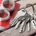 Keyring Blanks 25mm Silver Tone Keychain Key Fob Split Rings Chain Diy Use Hook Diy Crafts Keyholder