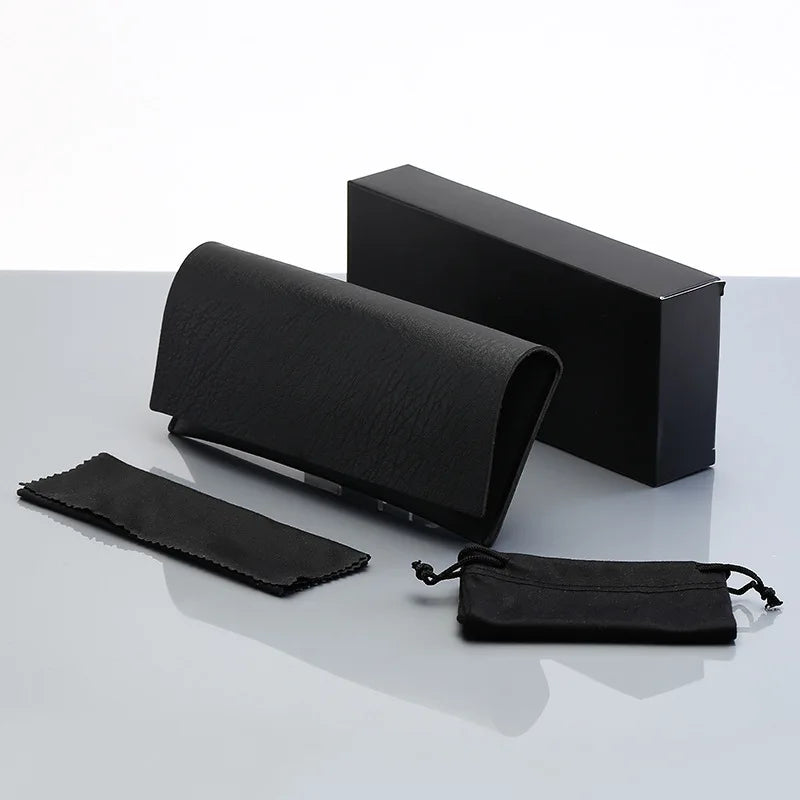 Finewell 2025 Fashion Wholesale Sunglasses Accessories Pu Leather Packaging Case Custom Glass Packaging