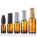 Wholesale Dark Amber Brown 5ml 10ml 20ml 30ml 50ml 100ml Empty Mist Spray Serum Pump Glass Essential Oil Bottle