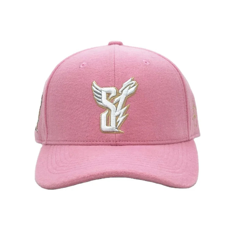 OEM Luxury Warm Woolen Plain 6 Panel Custom Embroidered Logo Sports Baseball Cap Hats for Women