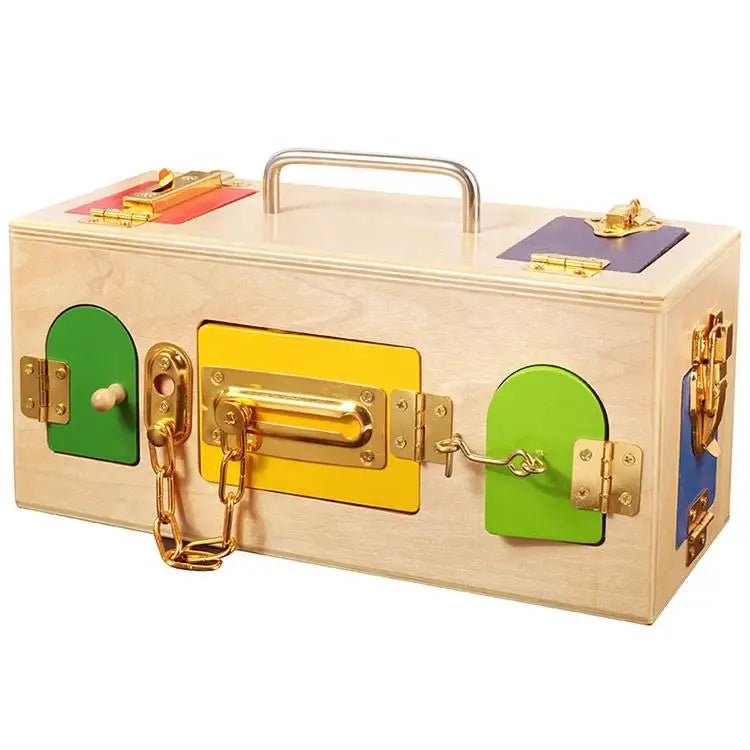 Factory Wooden Toddler Box Toys Teaching Busy Board Wooden Educational Toys Montessori Toys for Kinds