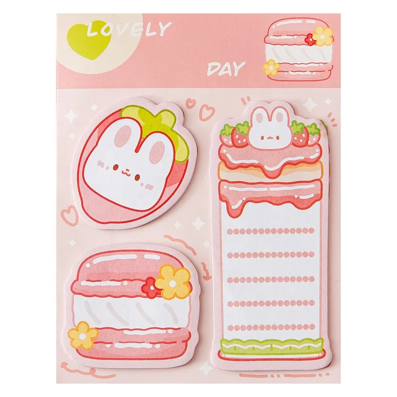 Creative School Girls Kawaii Cartoon Cute Stationary Sticky Note for Kids