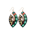 The Eyes of the Gods Printed Style Fashion Acrylic Resin Earrings African Print Water Drop Pendant Earrings for Women